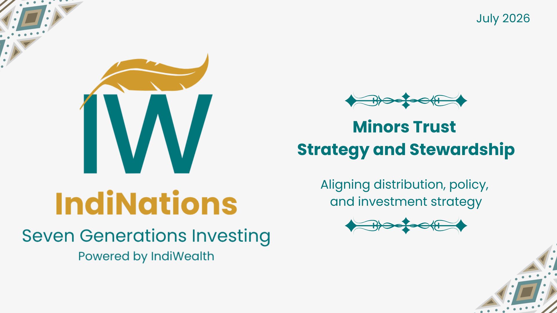IndiNations: Minors Trust Strategy and Stewardship